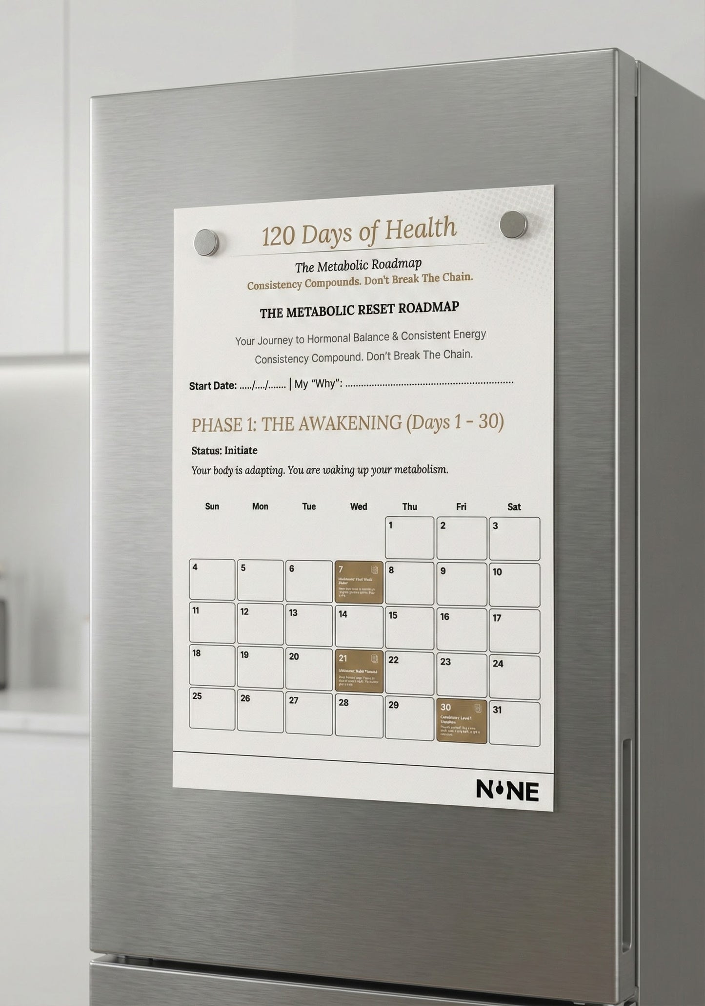 Calendar | 120-Day Habit Tracker